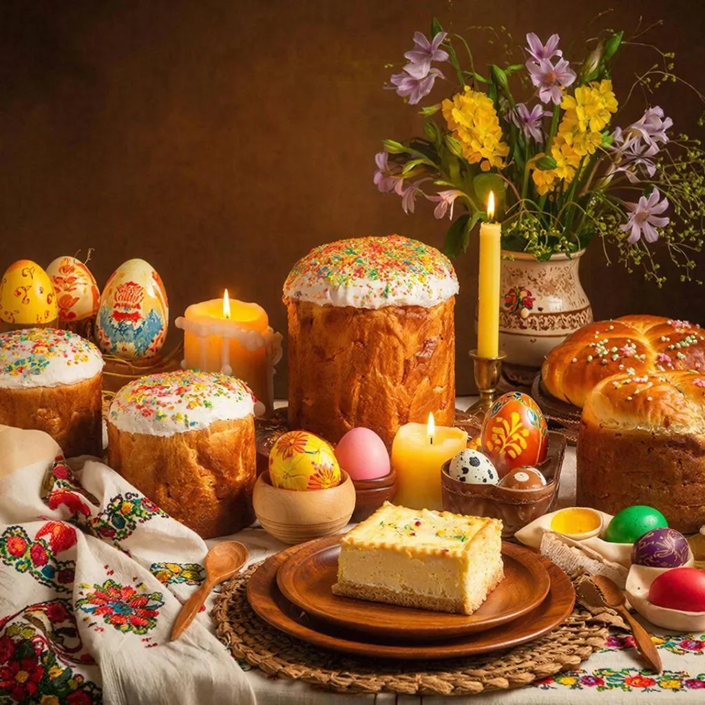 Пасхальная трапеза: кулич везде свой